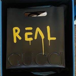 Gucci Ghost XL black and yellow hand bag excellent condition basically new